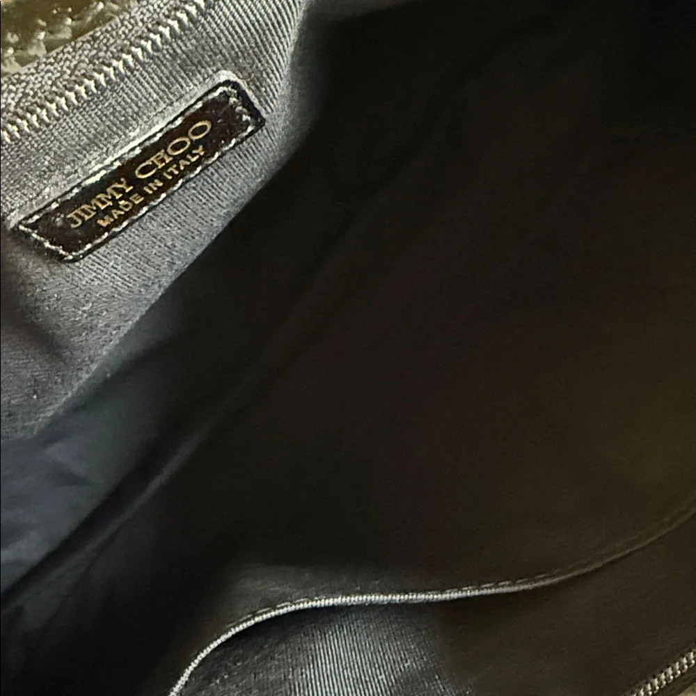 Jimmy Choo Black Patent Leather Clutch - Picture 8 of 9